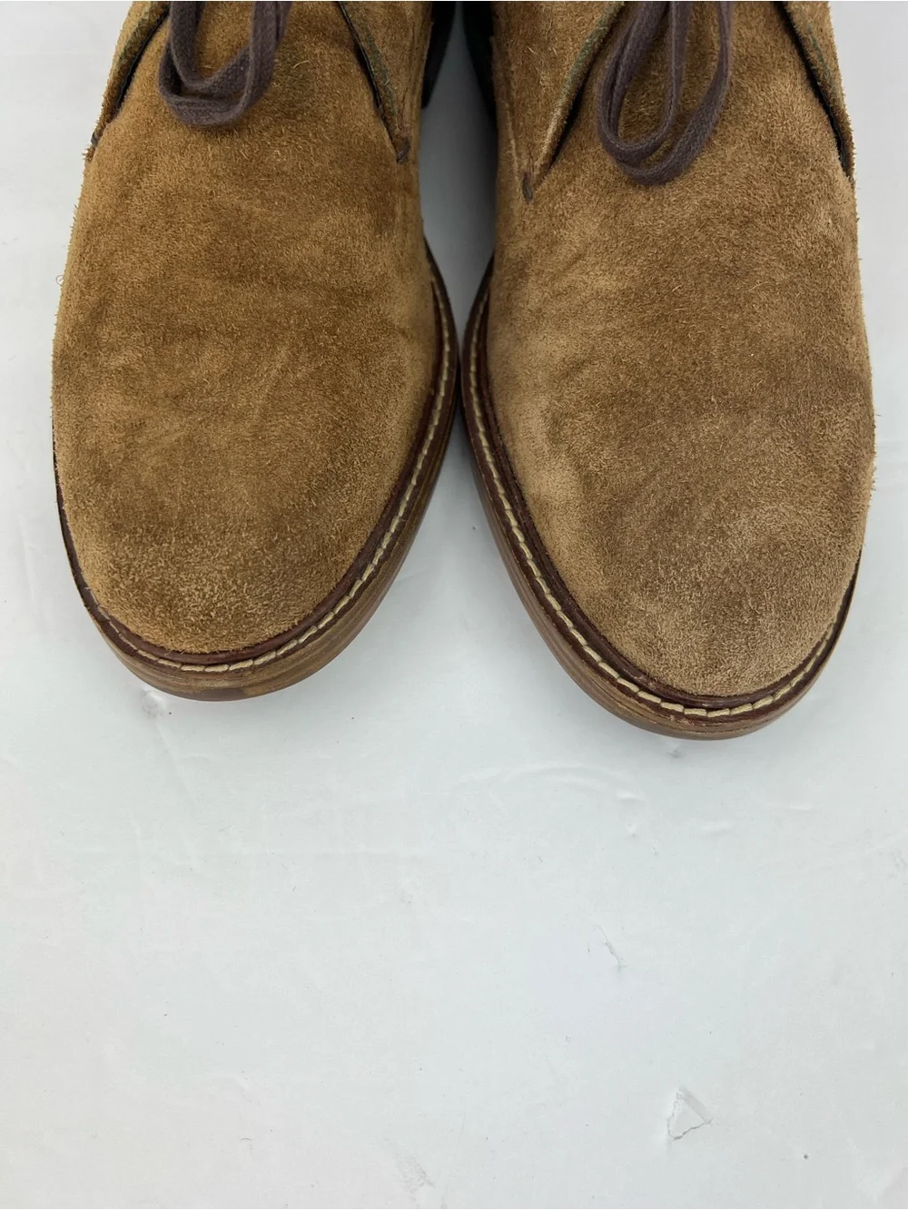 COLE HAAN ADAMS GRAND SUEDE CHUKKA BOOTS, CAMEL COLOR, SIZE 11M